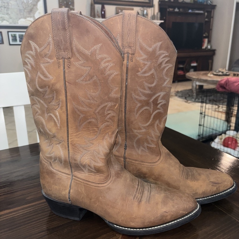 Ariat Heritage Round Toe Western Boots - Men's Round Toe Cowboy Boot Sz 11.5